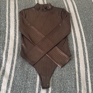 Forever 21 metallic bodysuit, size small